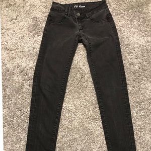 Victoria’s Secret black mid rise skinny jeans